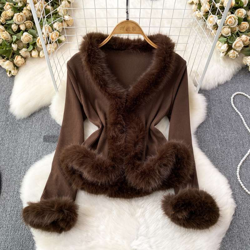 Women Plus Size Faux Fur Splic - Jackets ulasan dan harga
