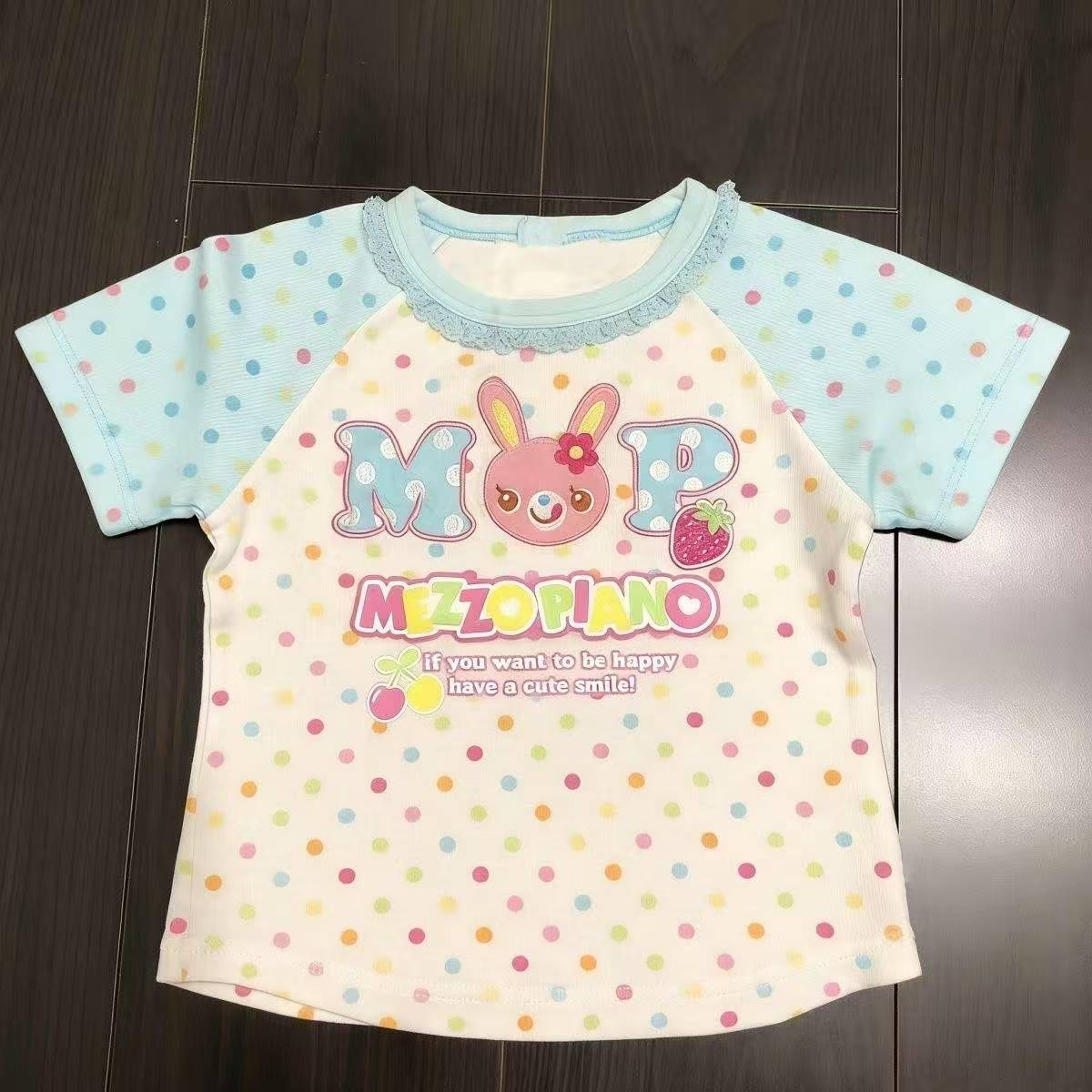 Vintage Kawaii Cute Short Slee - Shirts ulasan dan harga