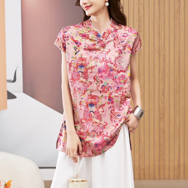 Women's Blouse Short Sleeve Ro - Shirts ulasan dan harga