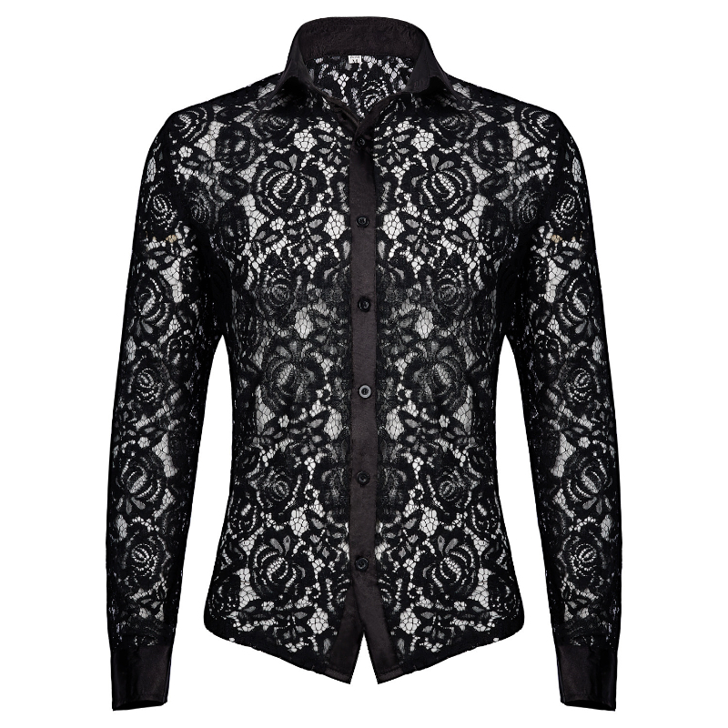 Sexy Medieval Men Lace Shirt V - Medieval Gothic Lace Up Pirate Shirt ulasan dan harga