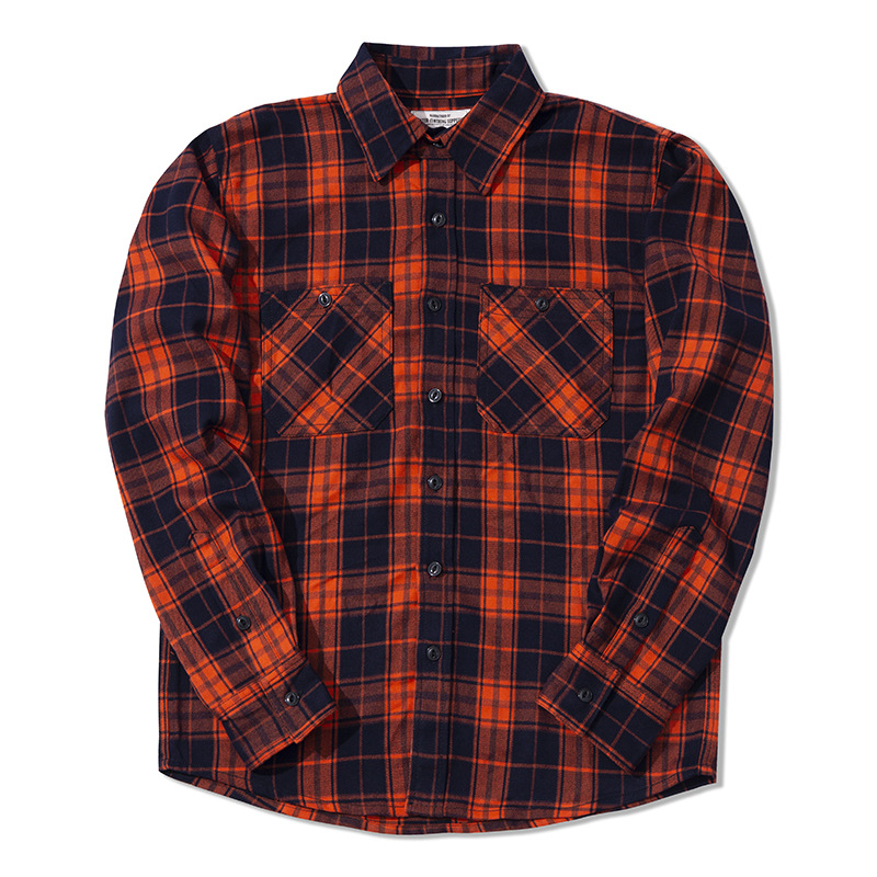 Autumn Winter Fashion Men's Cl - Flannel Plaid Shirt Heavy Weight ulasan dan harga
