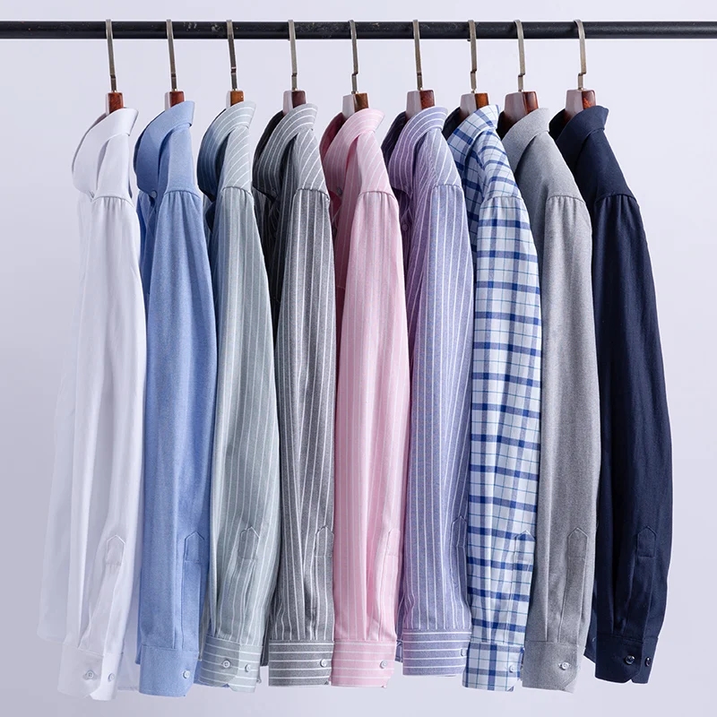 100% Pure Cotton Oxford Men St - Oxford Cotton Casual Shirt Business ulasan dan harga