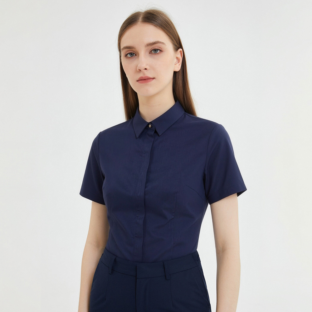 Women's Short Sleeve Non-Iron  - Breathable Bamboo Fiber Shirt Non Iron ulasan dan harga