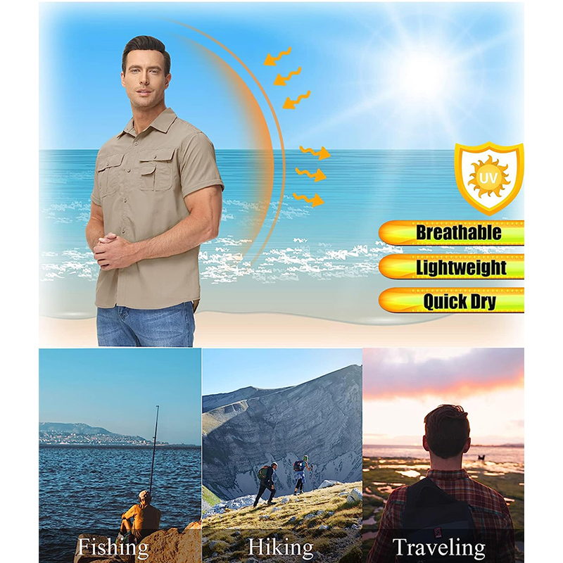 TRVLWEGO Men Shirt Hiking Camp - Tactical Military Shirt Cargo ulasan dan harga