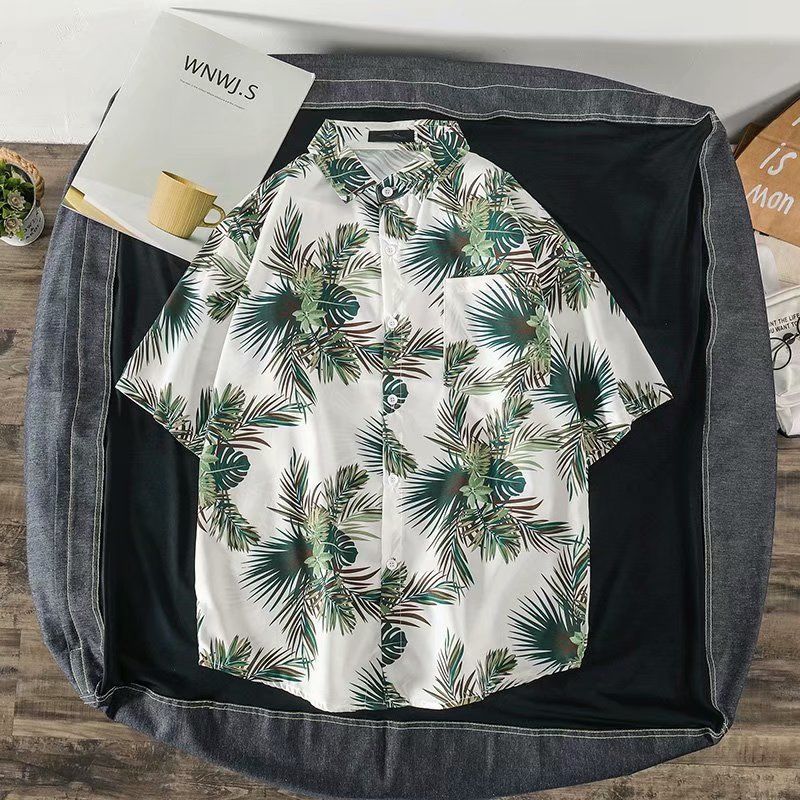 Vintage Floral Short Sleeve Me - Vintage Hawaiian Floral Shirt ulasan dan harga
