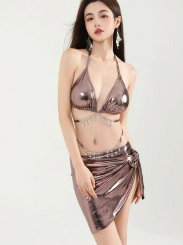 Women Sexy Tie Bikini Set Y2k  - Suits ulasan dan harga