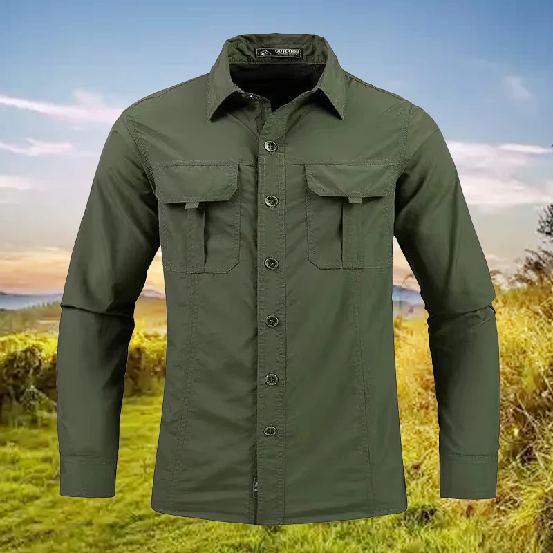 5XL Men Lightweight Quick-Dryi - Tactical Military Shirt Cargo ulasan dan harga