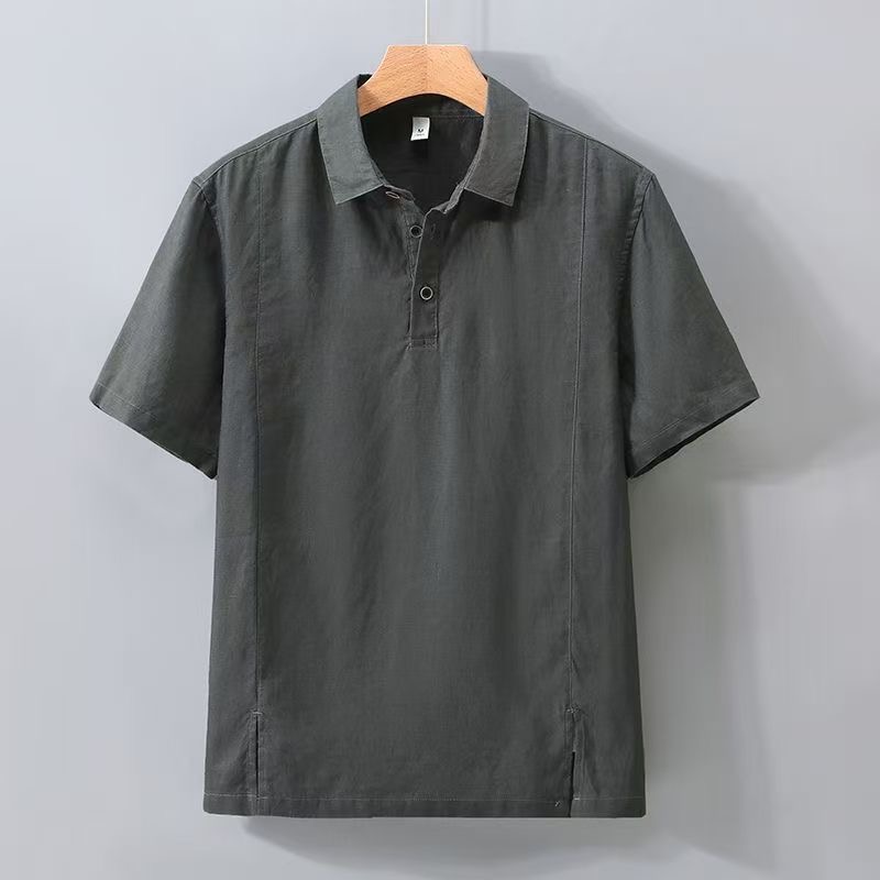Spring/Summer Fashion Retro Sp - Mens Linen Shirt Long Sleeve ulasan dan harga