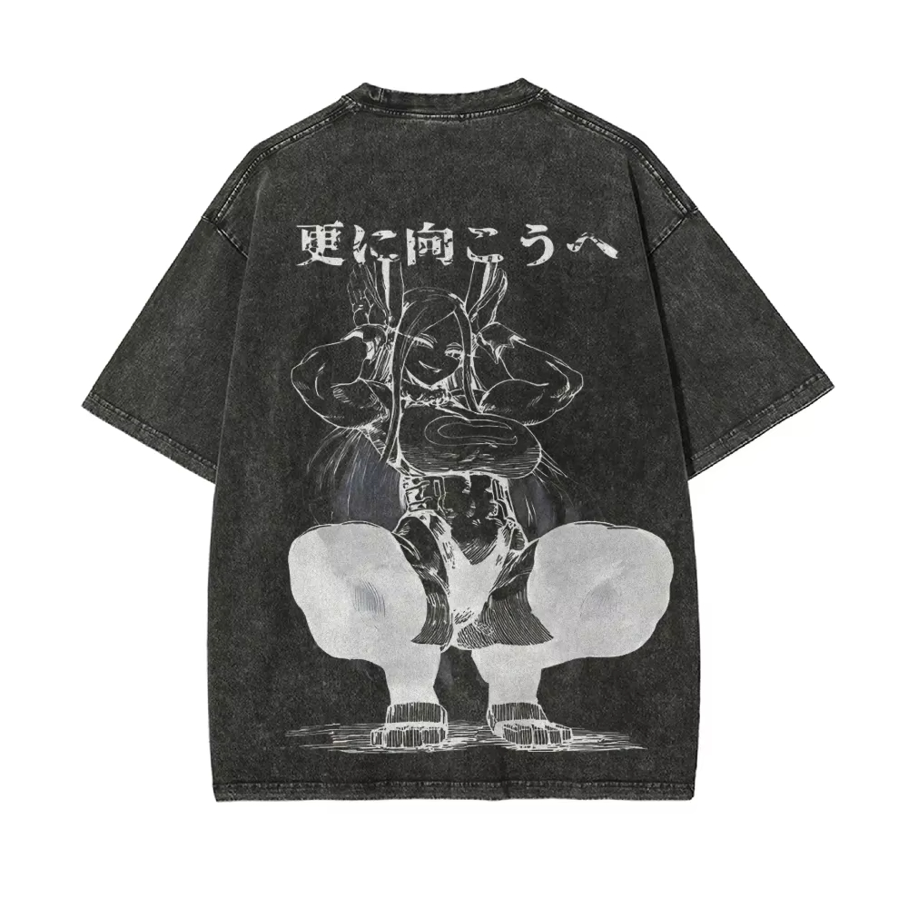 2026 Mirko T Shirt My Hero Aca - Acid Wash Vintage Graphic T Shirt ulasan dan harga