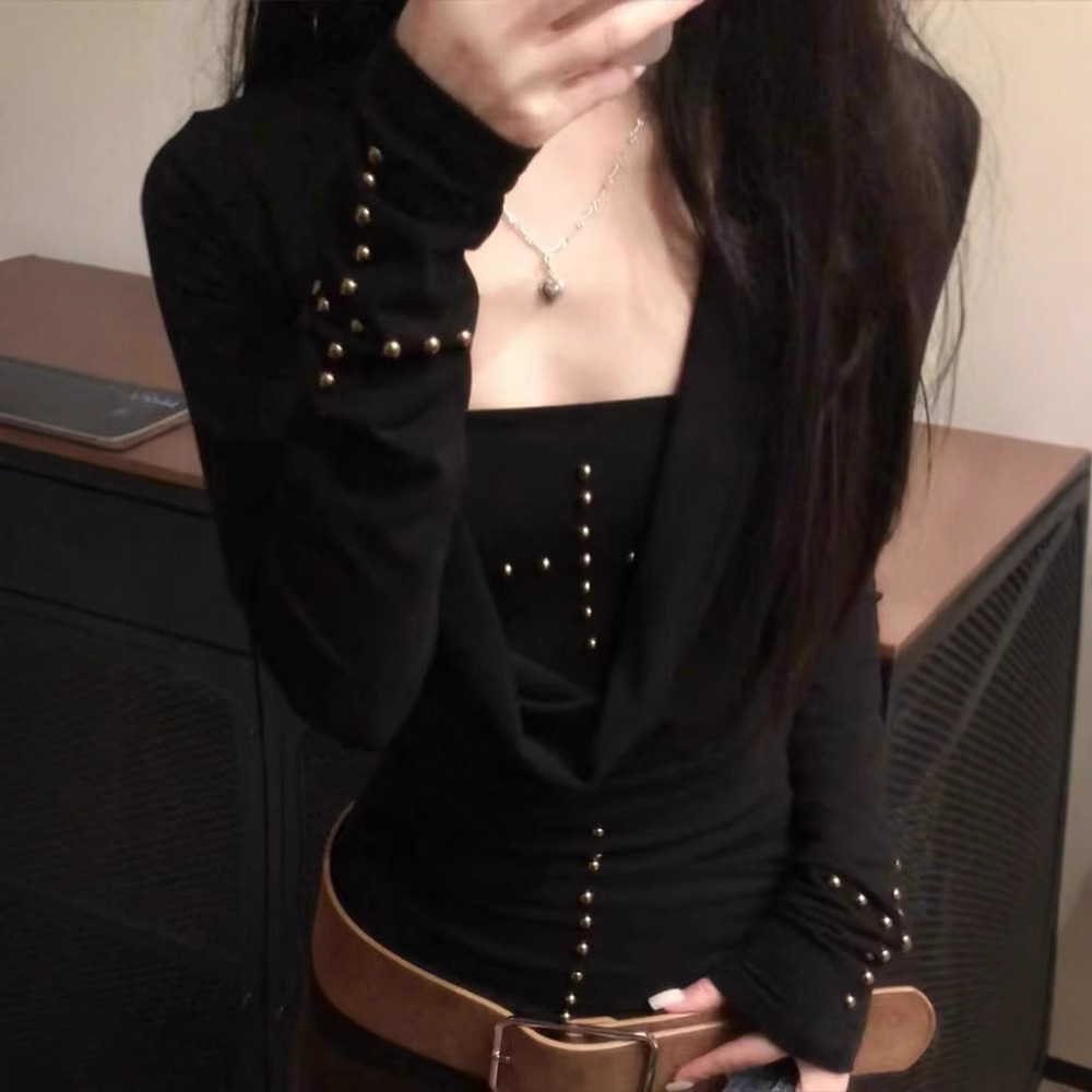 Y2k Dark Girl Cross Long Sleev - T-Shirts ulasan dan harga