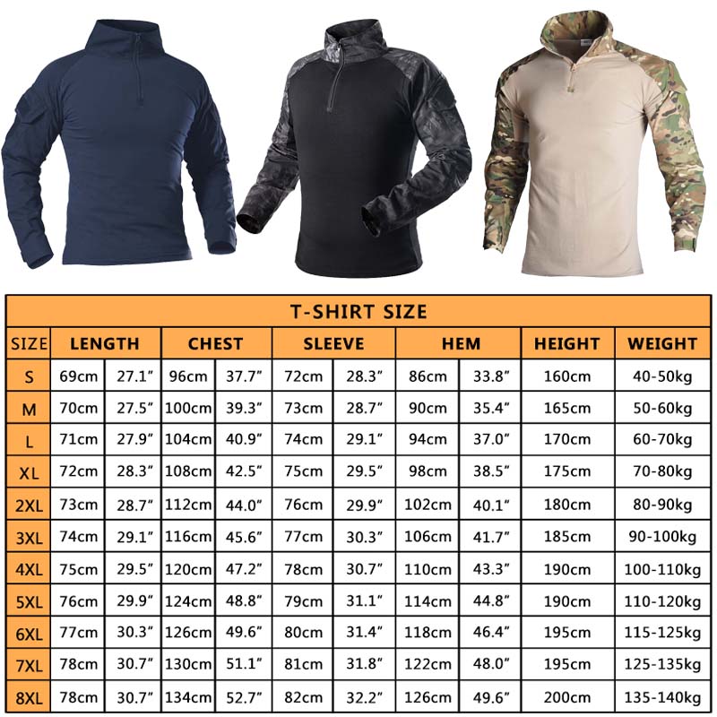 Combat Shirts Camo Cargo Sport - Tactical Military Shirt Cargo ulasan dan harga