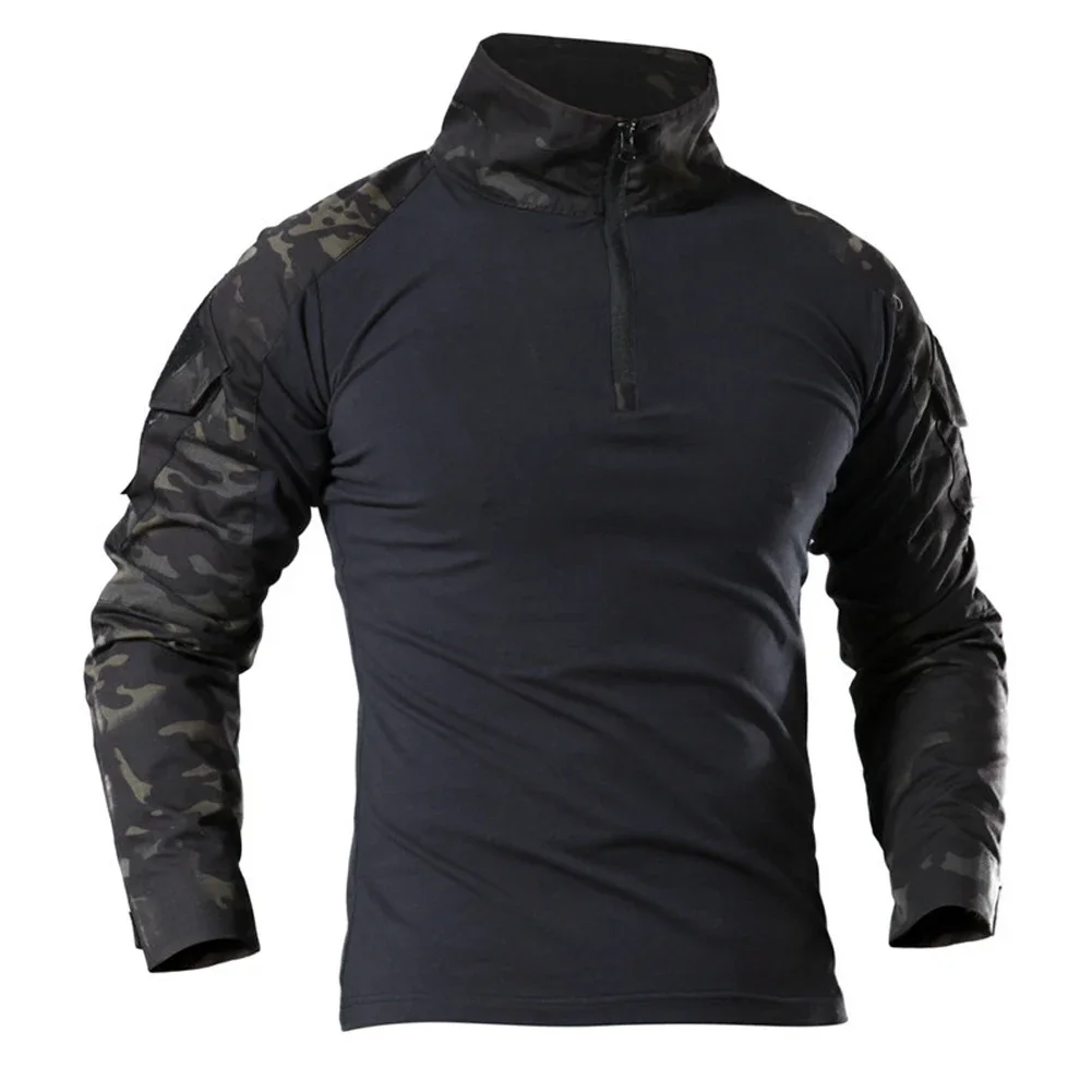 Combat Shirts Camo Cargo Sport - Tactical Military Shirt Cargo ulasan dan harga