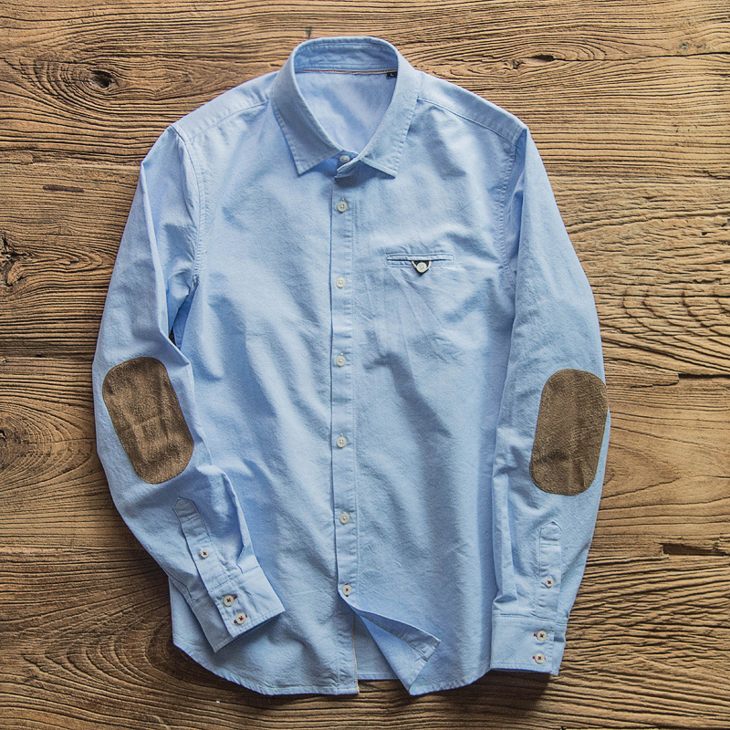 Oxford Retro Shirt Japanese Bu - Oxford Cotton Casual Shirt Business ulasan dan harga