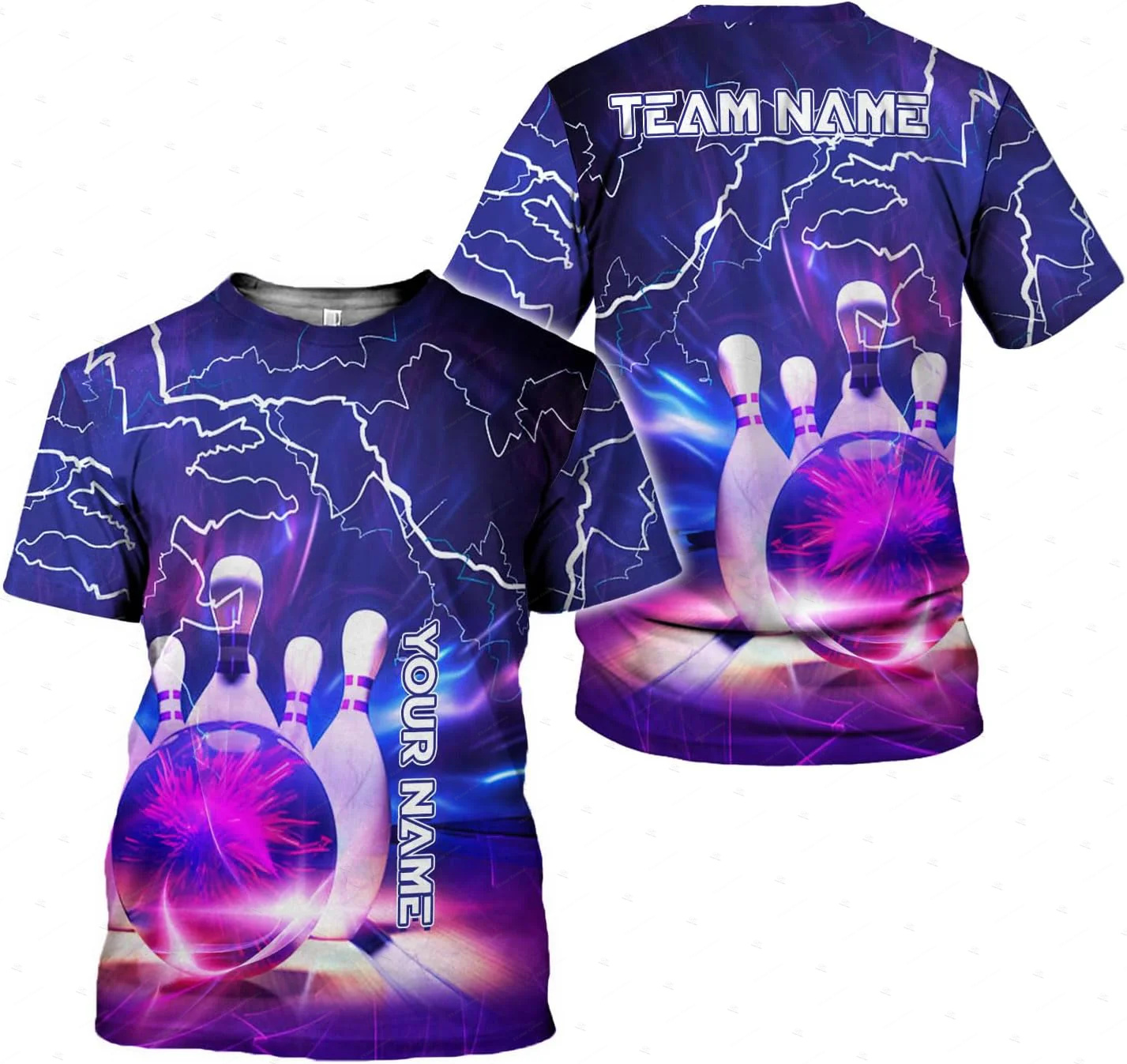 Custom Name Gradient Bowling F - Short Sleeve Bowling Shirt Retro ulasan dan harga