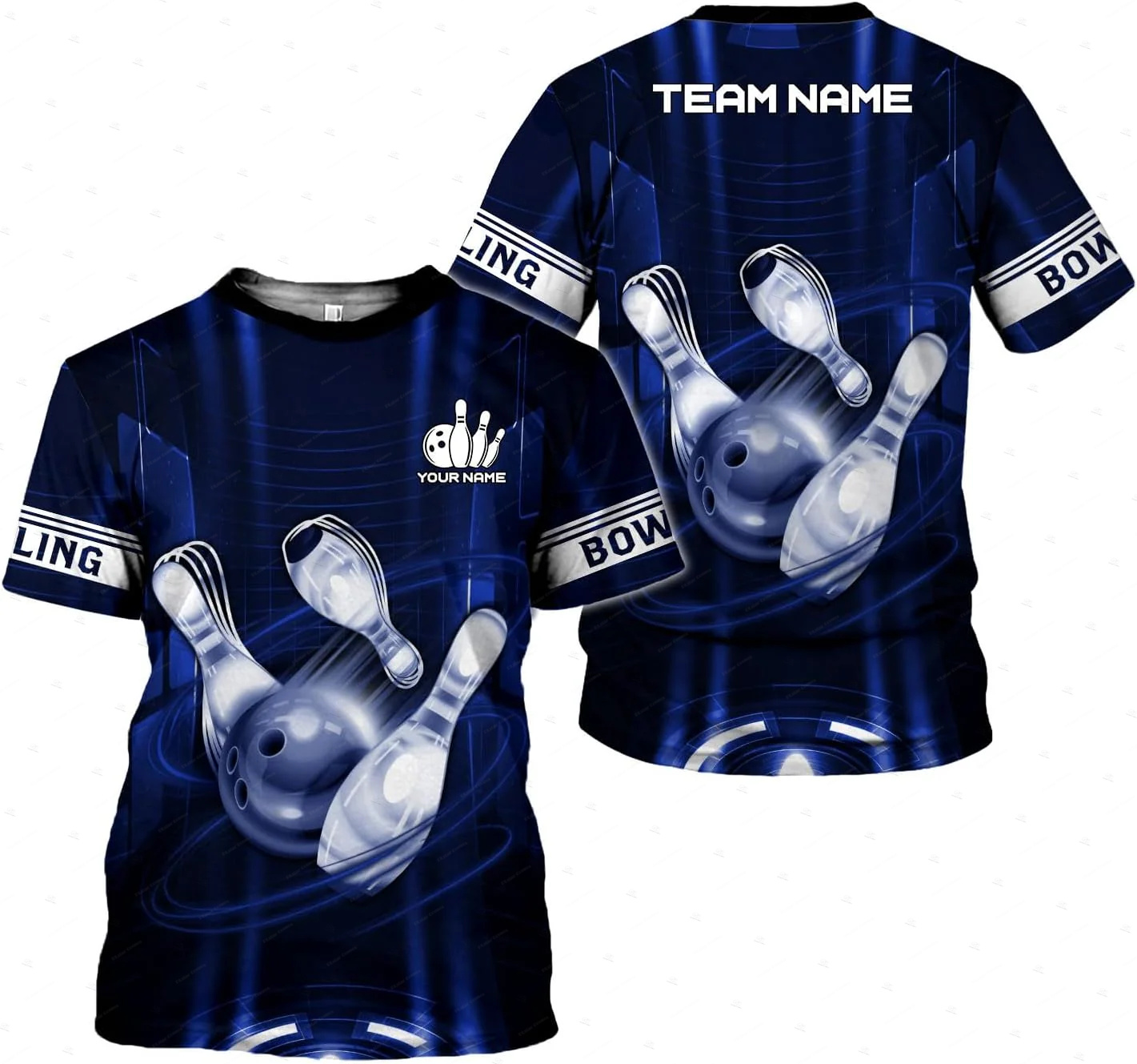Custom Name Gradient Bowling F - Short Sleeve Bowling Shirt Retro ulasan dan harga