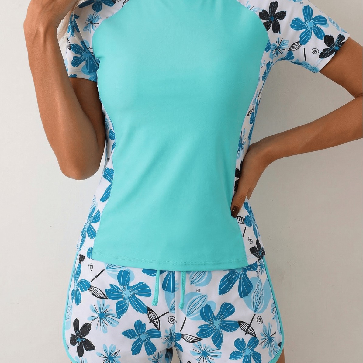 Woman Tankini With Shorts Crop - Shorts ulasan dan harga