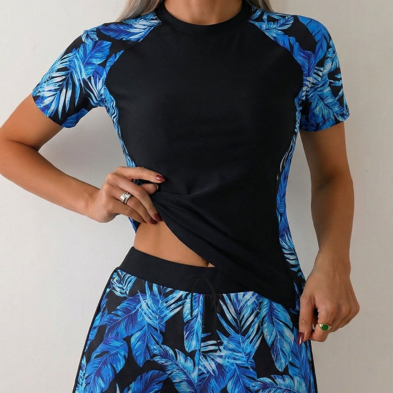 Woman Tankini With Shorts Crop - Shorts ulasan dan harga