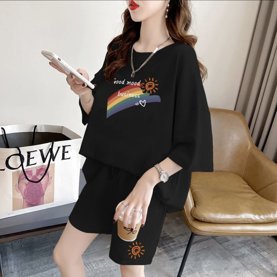 Fashion women's summer shorts  - Shirts ulasan dan harga